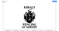 Desktop Screenshot of kiralyfencing.com